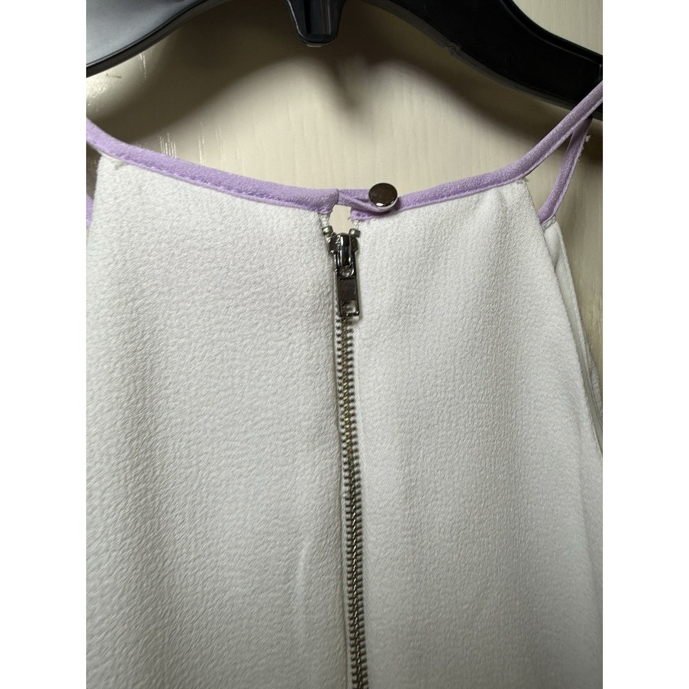 GB Girls Size 8 White Handkerchief Hem Dress Embellished Sleeveless Party Summer - Picture 7 of 10
